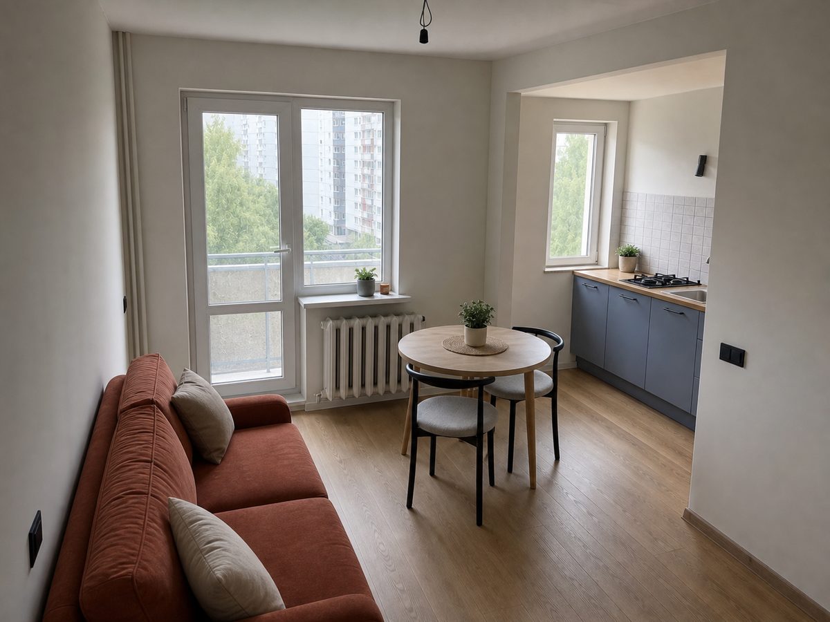 Apartament 1 cameră — După